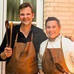 Küchenchef des Grand Elysée Alvaro Verdero mit Thomas Martin
