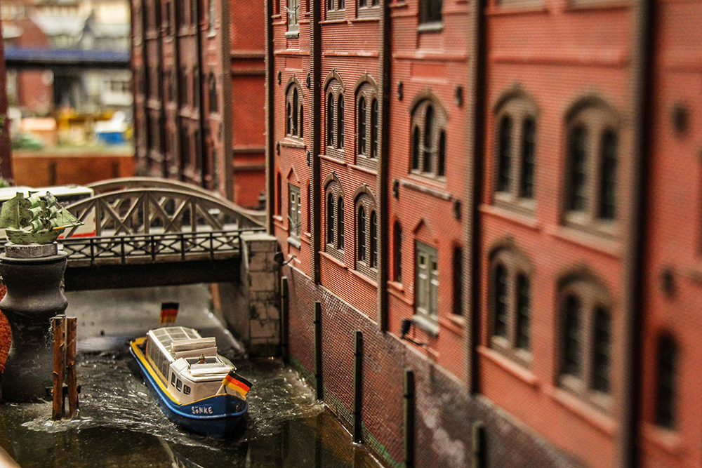 Modell einer Hafenrundfahrt im Miniatur Wunderland Hamburg